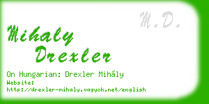 mihaly drexler business card